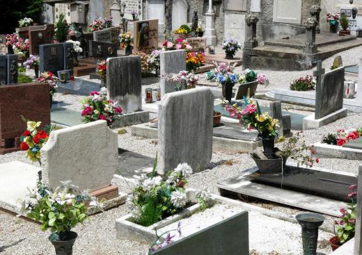 Property caretakers may oversee the grounds at a cemetery.