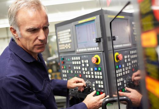 Skilled laborers, such as CNC operators, often learn their job skills at trade schools or on the job.