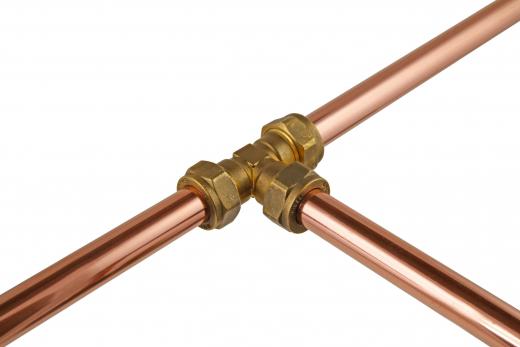 Copper pipes.