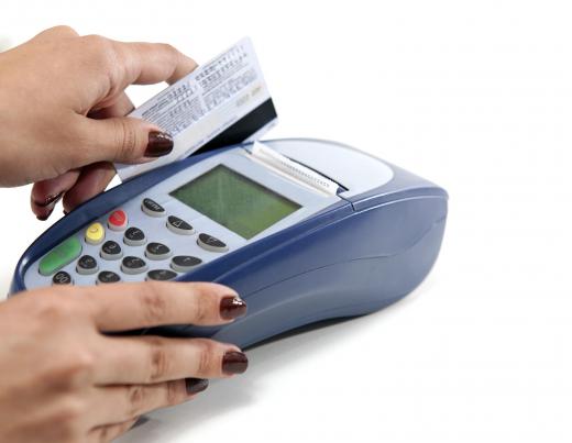 A sales clerk is often responsible for processing credit cards.