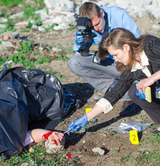 Technicians make sure evidence is properly collected from the scene of the crime so it isn't contaminated.