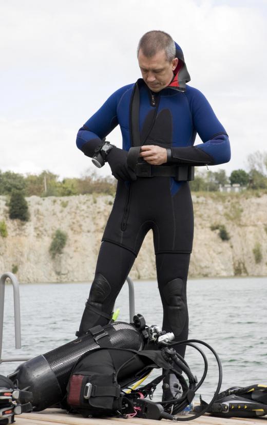 Scuba divers may focus on salvage or underwater surveying operations.