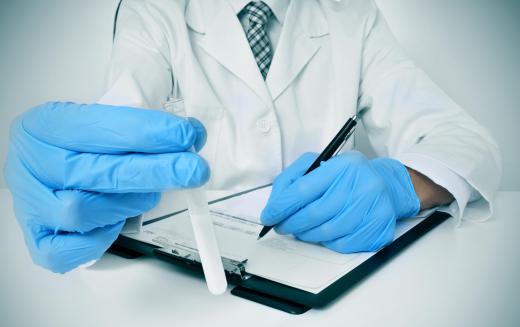 A pathologist may hold a medical doctorate or doctor of osteopathic medicine degree.