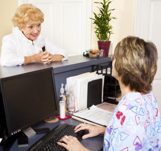 A temporary receptionist at a medical clinic may be required to know medical terminology.