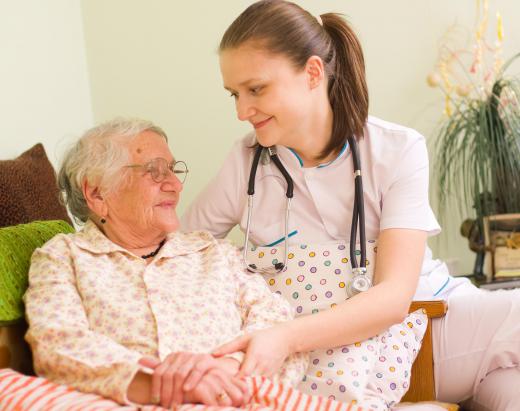 A discharge planner may schedule home health care for the patient after their hospital stay.