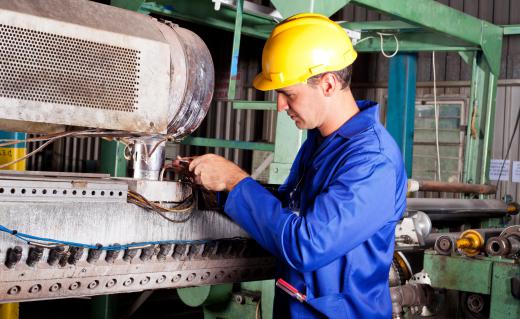 A millwright apprentice gains experience constructing heaving machinery.