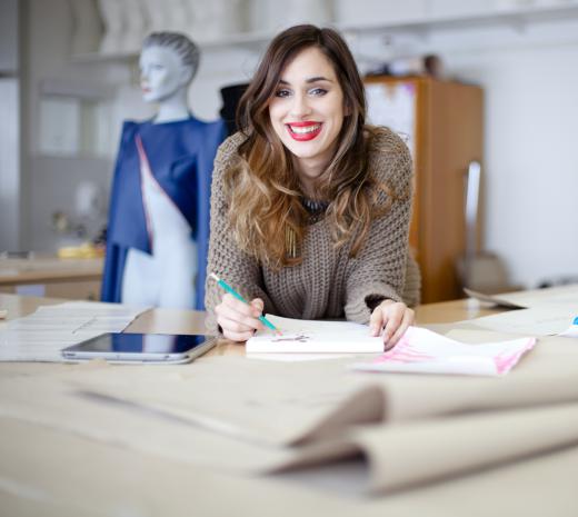 A fashion writer may work in-house with a fashion designer.