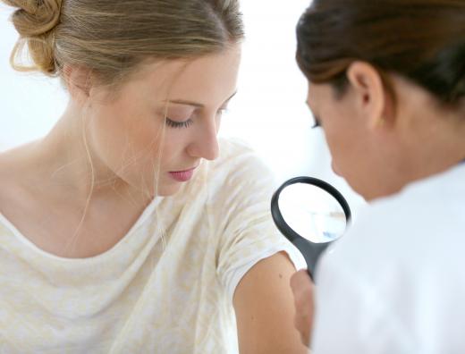 Dermatology assistants might help dermatologists with skin exams.