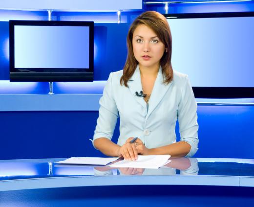 Television news reports are approved by a news editor.