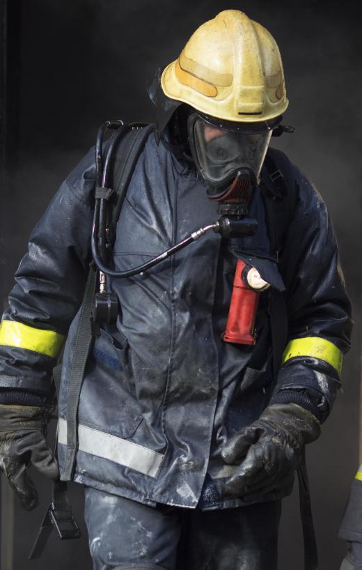 A firefighter's job can be physically demanding.