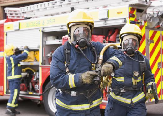 On the site of a major fire, the fire chief assumes immediate command.