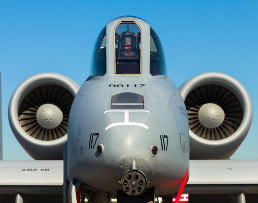 Air Force pilots may be tasked with flying close air support and attack aircraft like the A-10 Thunderbolt II, which is nicknamed the "Warthog".