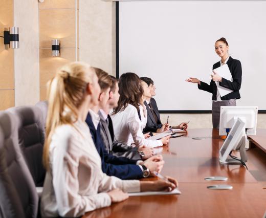 A training supervisor may schedule training classes with employees, or host orientation meetings to explain company policies.