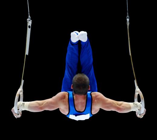 Acrobats use elements of gymnastics.