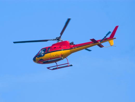 TV correspondents may file a report from above a news scene from their station's helicopter.