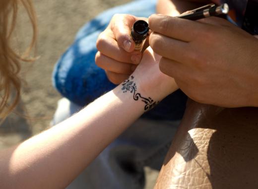 Some henna artists run their own business.