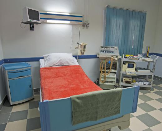 A hospital room.