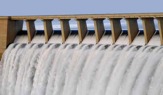 Some water resources engineers work on hydroelectric dams.