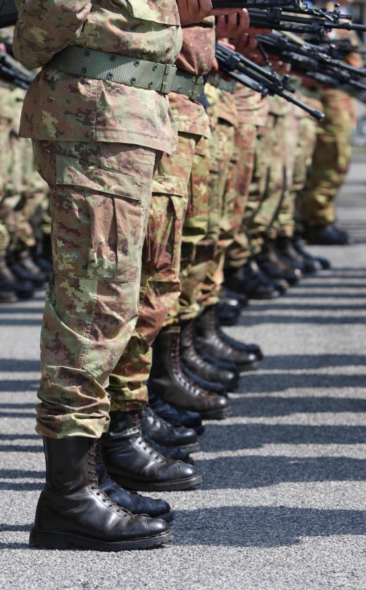 Army Reserve jobs may include a position as infantryman.