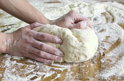 Kneading dough for pastries is one task that a pastry chef must undertake.