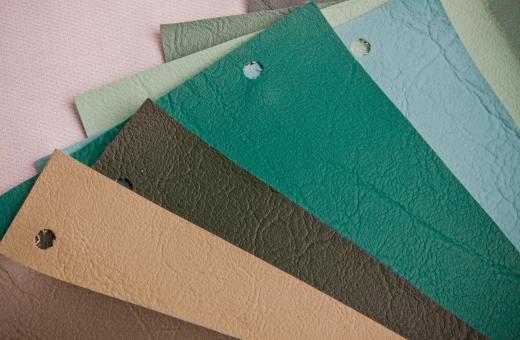 Upholsterers may provide clients with fabric swatches for understanding color and textures available.