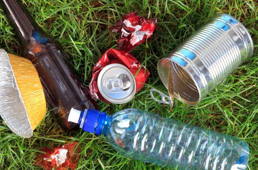 Picking up litter can be part of a groundsman's duties.