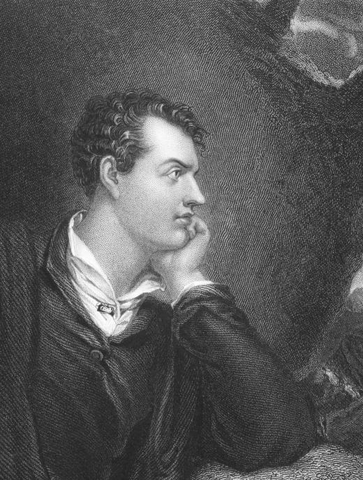 English literature core classes might include the Romantic poets, such as Lord Byron.