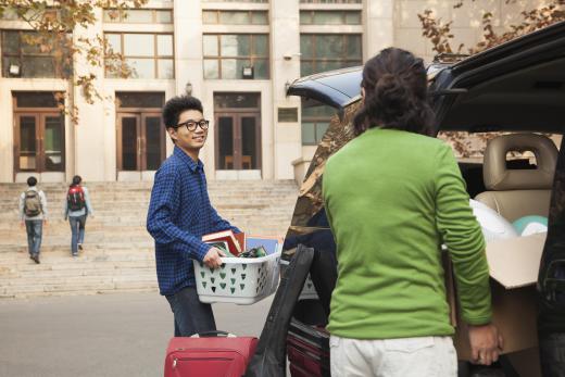 Space is at a premium in college dorms, so students should bring only what they need.