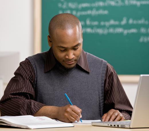 College professors spend significant time outside of the classroom grading assignments.