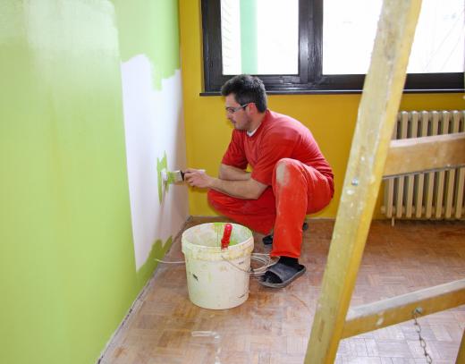 House painters typically learn their trade on the job.