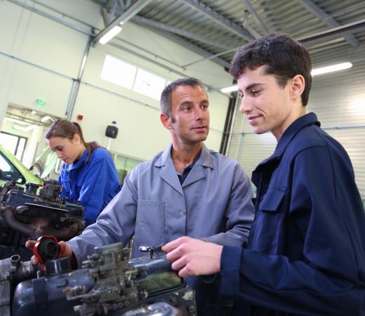 Vocational schools focus on careers rather than on traditional academics.