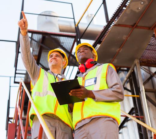 A site foreman typically manages employees.