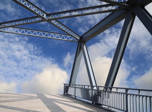 Infrastructure projects, such as building bridges, are often overseen by project managers.