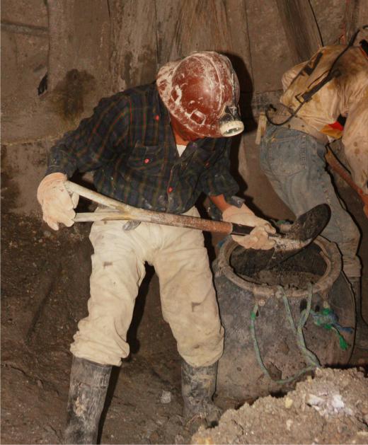 Mining specialists plan out how to extract resources to minimize the chances of a cave in.