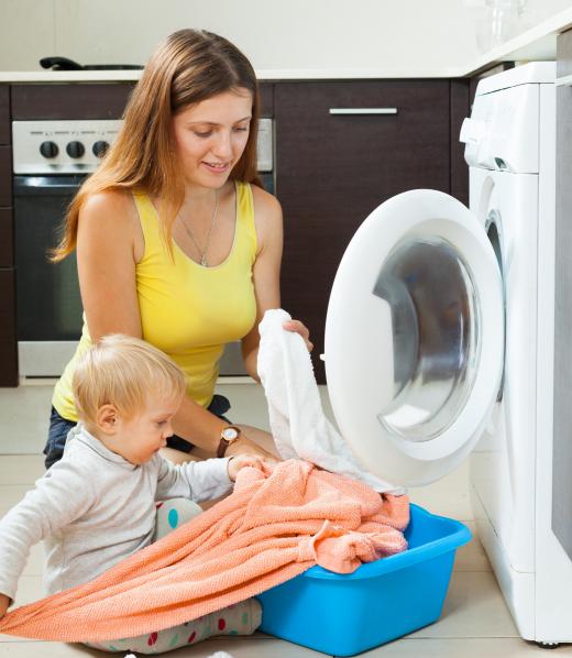 A nanny may be responsible for light housework in addition to caring for the child.