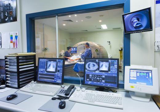 MRI technicians can view real time digital images on screens in the adjoining observation room.