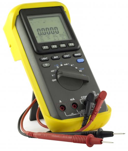 A multimeter, which a robotics technician often uses.