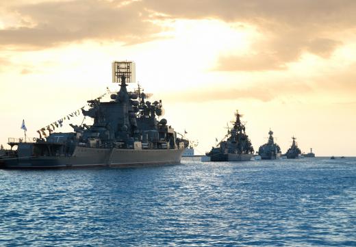 The quartermaster on a warship makes sure that the vessel contains enough food and other supplies to support its crew throughout a deployment.