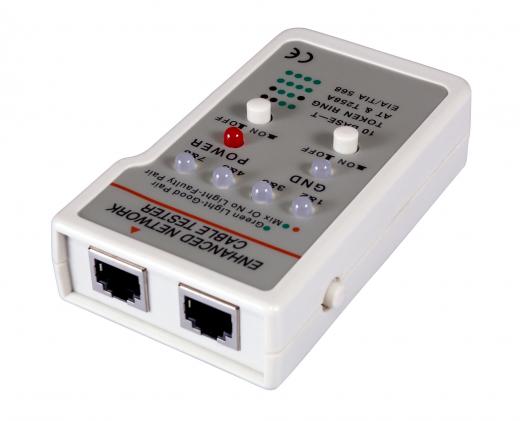 Test technicians must be familiar with the tools, such as network cable testers, that are used to maintain data networks.