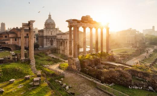 Roman ruins would be of interest to a classical archaeologist.