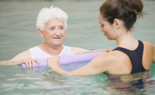 A kinesiotherapist may provide aquatic therapy.