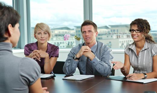 A structured interview may require the candidate to talk to a panel.