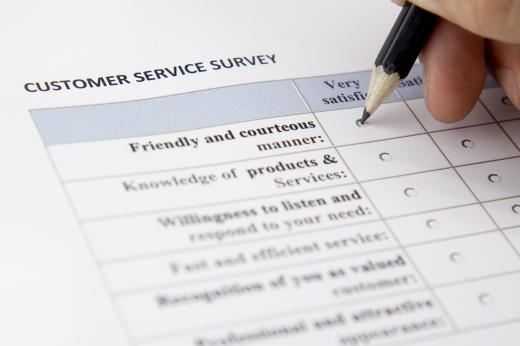 A customer satisfaction manager may use customer surveys.