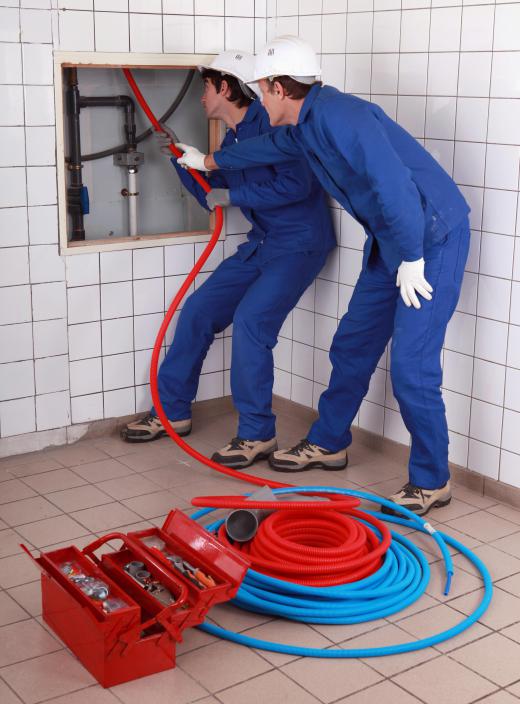 Plumbers may be called upon to rout the pipes at a public facility.