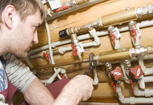 Skilled plumbers often get certification through a trade or vocational school rather than earning a degree from a university.