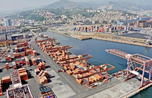 Loading masters may be responsible for transporting cargo off of barges that have docked at inland slips.