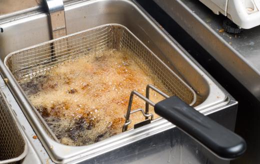 Some of the highest temperatures in a kitchen are derived from the deep fryer, which bubbles and often spits hot grease.