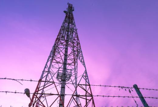 Commercial radio towers are some of the tallest towers on which tower climbers work.