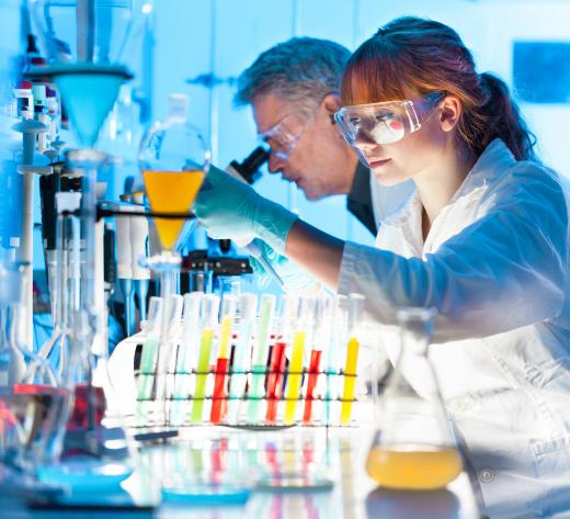 Laboratory technicians who receive extensive on-the job training may eventually become clinical laboratory scientists.