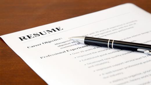 Most job applicants will need to submit a resume to be considered for a position.